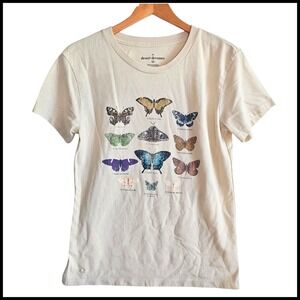 Desert Dreamer Butterfly Graphic Tee Nature Lover T-Shirt Top Medium‎